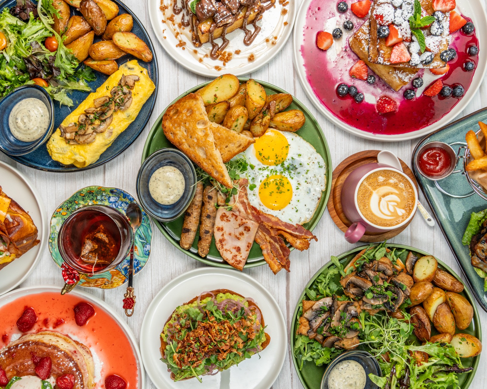 A golden morning spread at White Rabbit Café